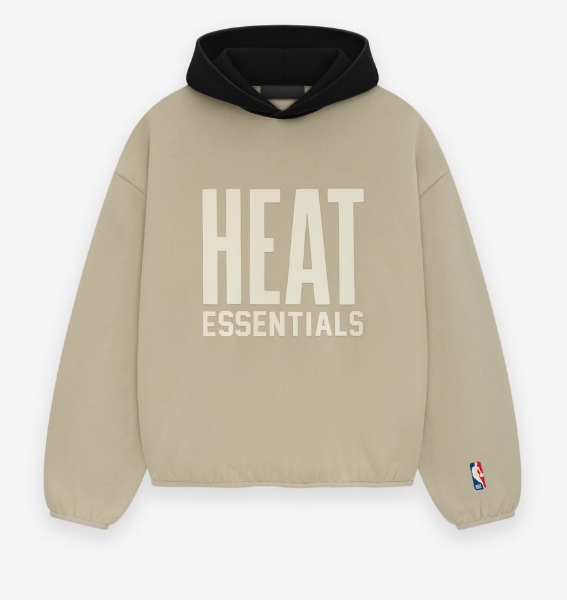 Beige logo of the Heat Essentials.