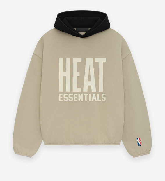 Beige logo of the Heat Essentials.