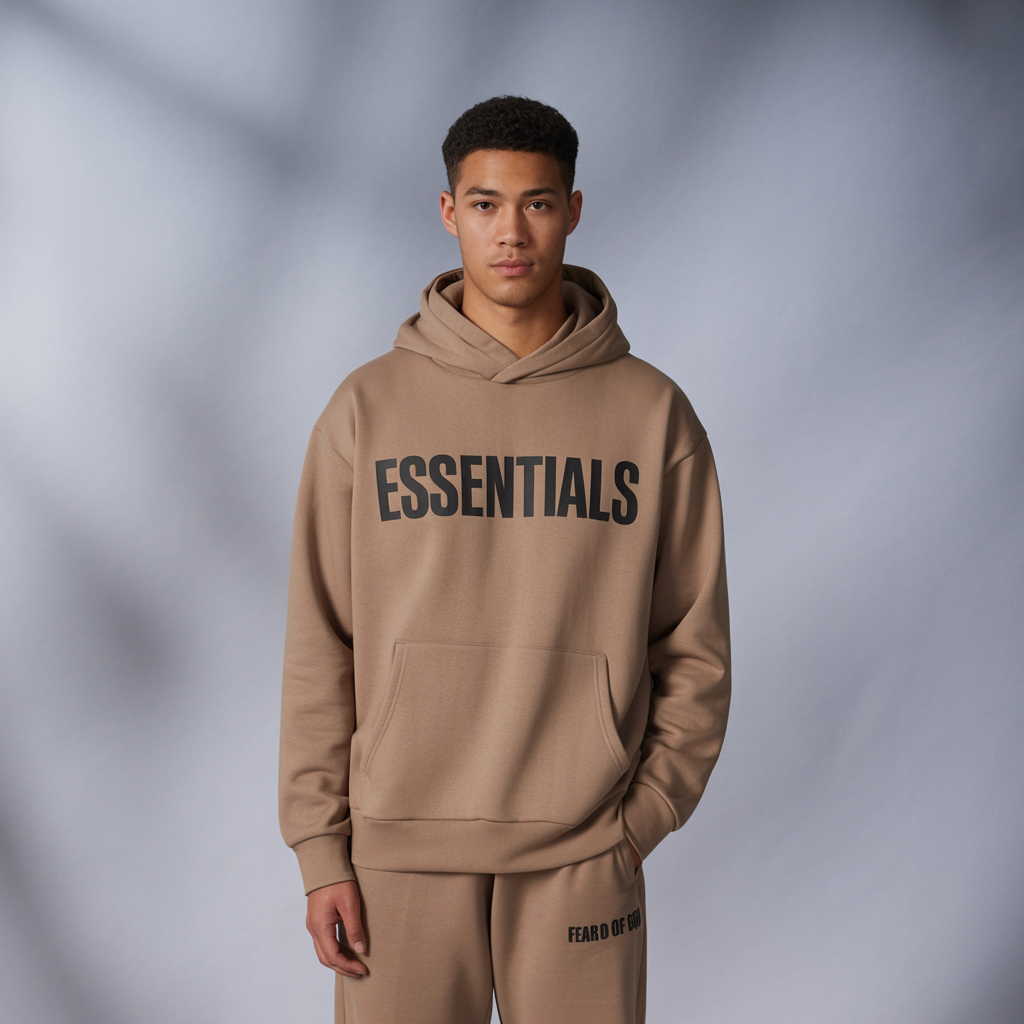 men hoodies brown colore