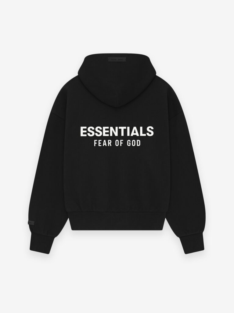 BLACK_essential hoodies