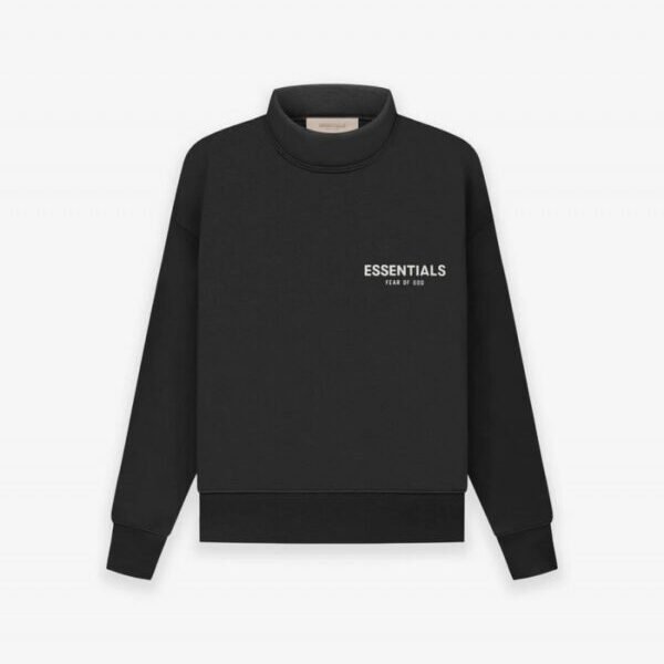 A black sweatshirt featuring the word "Burton" prominently displayed on the front.