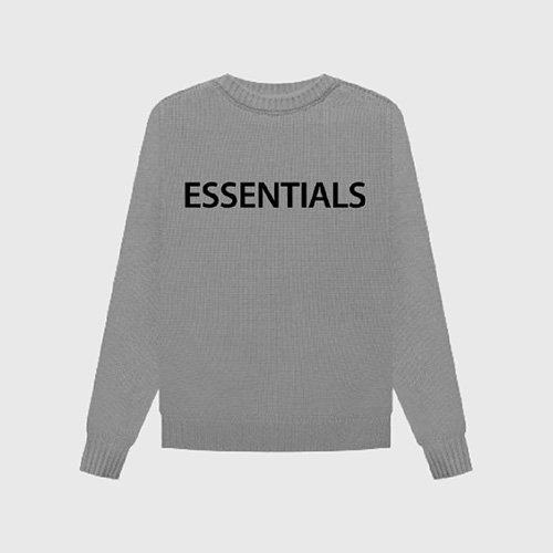 FG Essentials Crewneck Sweatshirt featuring the word "essentials" prominently displayed on the front.