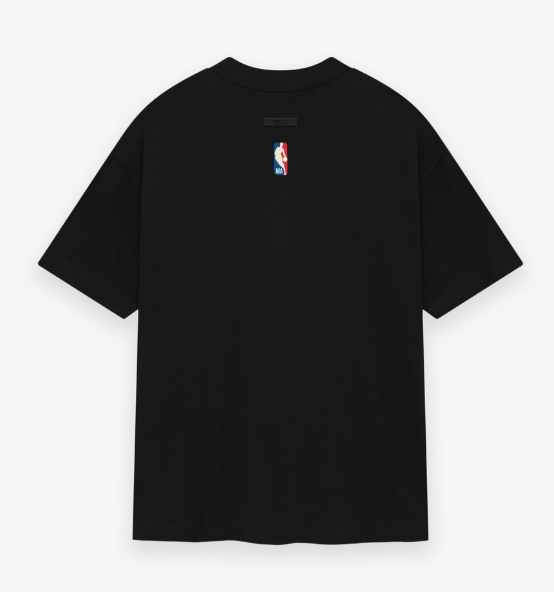 Black t-shirt featuring the iconic NBA logo in the center.