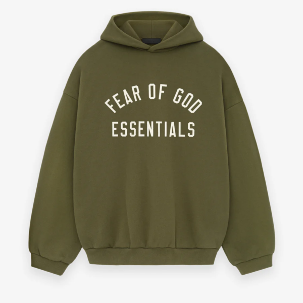 Essentials Winter Hoodie by Fear of God, featuring a minimalist design in a neutral color, perfect for casual wear.
