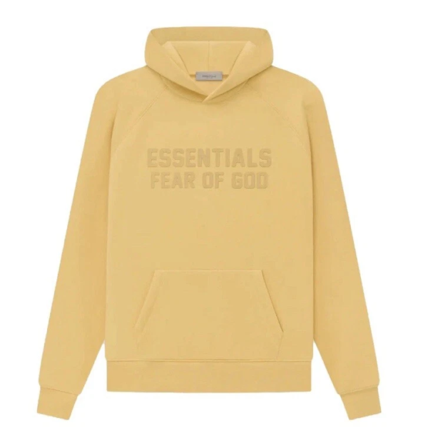 Yellow Essentials Hoodie Zip Up – Fear of God
