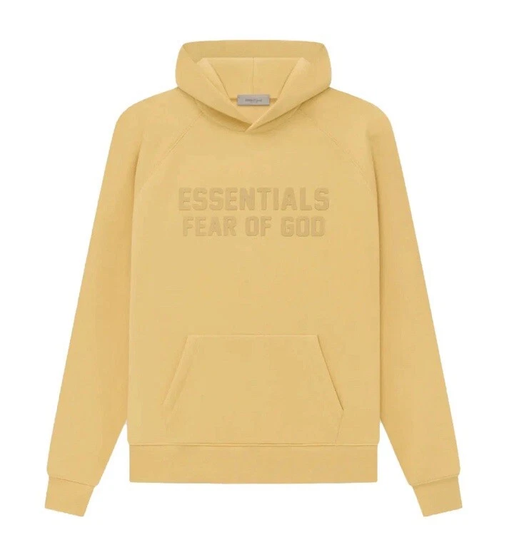 Yellow Essentials Hoodie Zip Up – Fear of God